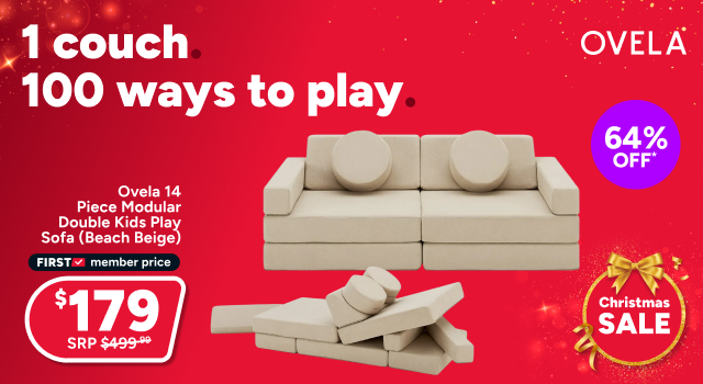 Ovela 14 Piece Modular Double Kids Play Sofa (Beach Beige)