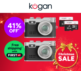 Kogan Mini Keychain Digital Camera with 32GB Micro SD Card (Black, 2 Pack) Product Image