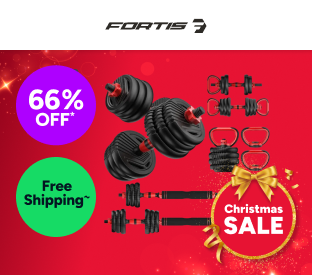 Fortis 6-in-1 40kg Adjustable Weight Dumbbell Set Product Image
