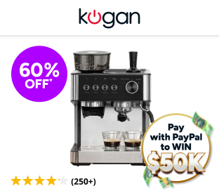 Kogan Espresso Barista Coffee Machine with Grinder Product Image