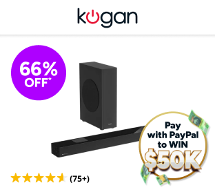 Kogan 5.1.2 Channel 200W Dolby Atmos Soundbar with Wireless Subwoofer Product Image