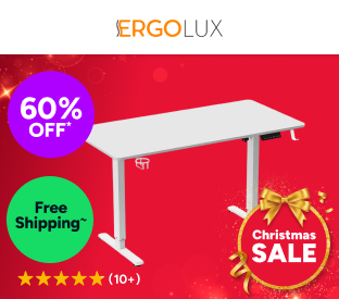 Ergolux Electric Standing Desk 140 x 70cm (White/White) Product Image