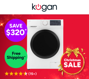 Kogan 8kg Front Load BLDC Inverter Washing Machine (White) Product Image