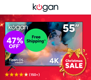 Kogan 55" QLED 4K Tizen Smart TV (with Samsung TV Plus) Product Image