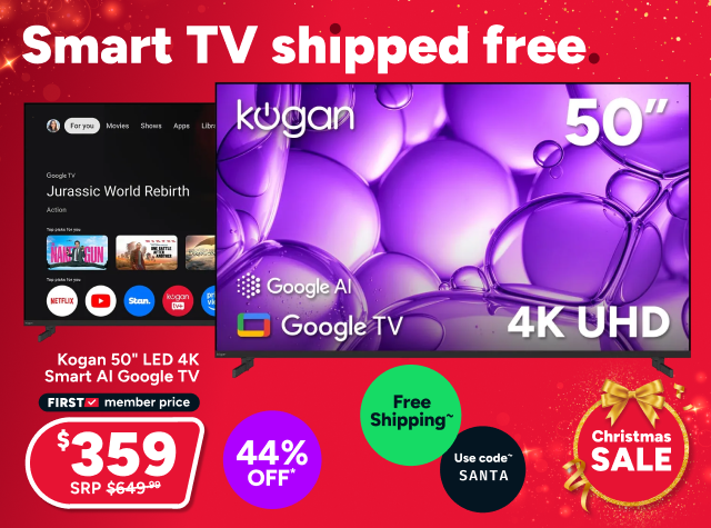 Kogan 50" LED 4K Smart AI Google TV