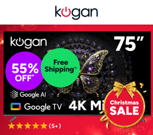 Kogan 75" Mini-LED QLED 4K Smart AI Google TV Product Image