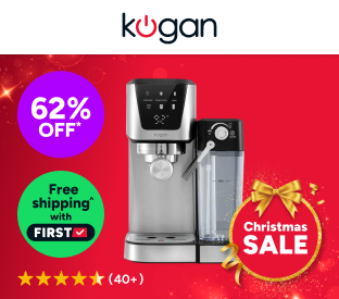 Kogan Dual Thermoblock Espresso Coffee Machine with Milk Frother Product Image