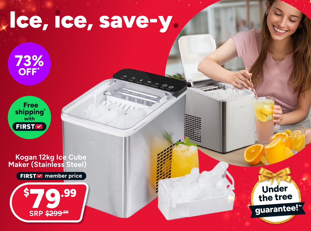 Kogan 12kg Ice Cube Maker (Stainless Steel)