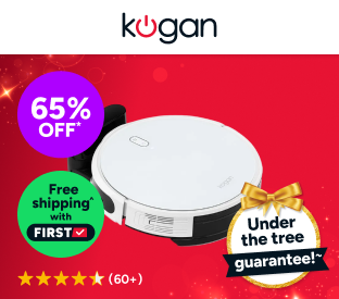 Kogan SmarterHome™ LX14 Laser Robot Vacuum Cleaner and Mop (White) Product Image