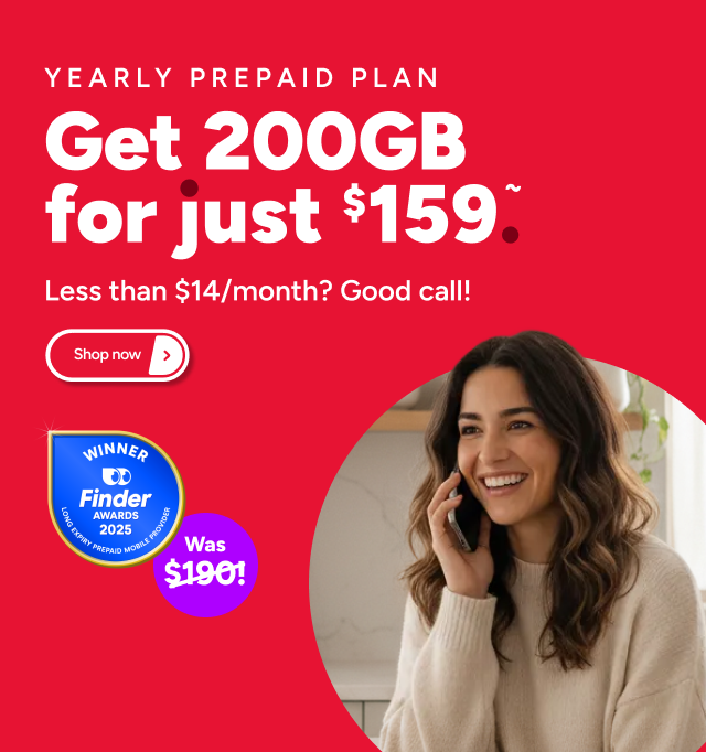 Kogan Mobile - 200GB for $159 ~