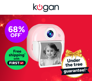 Kogan Kids Instant Print Digital Camera with 8 Rolls (Pink) Product Image
