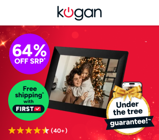 Kogan 10.1" Wi-Fi Digital Photo Frame with Frameo App (32GB, Black) Product Image