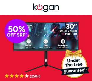 Kogan Infinity 30" Curved Ultrawide WFHD 200Hz 1ms FreeSync Gaming Monitor Product Image