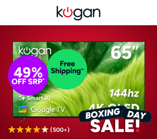 Kogan 65" QLED 4K 144Hz Smart AI Google TV Product Image