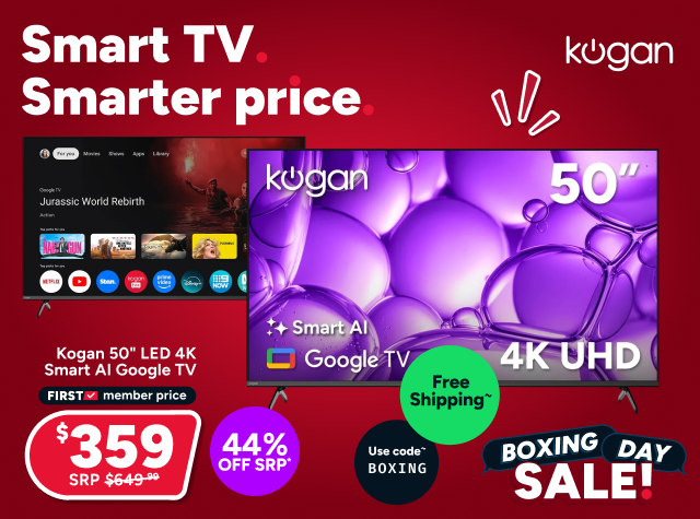 Kogan 50" LED 4K Smart AI Google TV