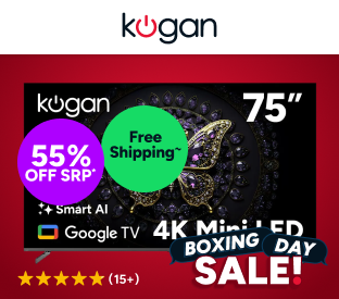 Kogan 75" Mini-LED QLED 4K Smart AI Google TV  Product Image