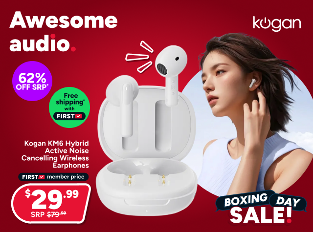 Kogan KM6 Hybrid Active Noise Cancelling Wireless Earphones