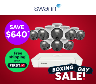 Swann Master Series 8 Channel NVR with 8 x 4K Spotlight Security Camera System Product Image