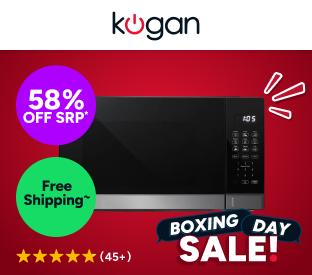 Kogan 34L Inverter Microwave Oven with Mirror Finish Product Image