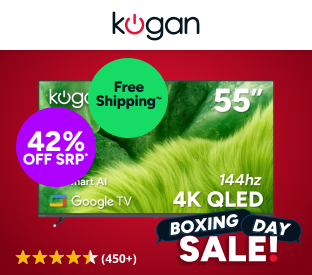 Kogan 55" QLED 4K 144Hz Smart AI Google TV Product Image