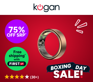 Kogan Aura Ti Smart Ring (Titanium, Rose Gold) Product Image