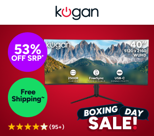 Kogan Infinity 40" Curved Ultrawide WUHD 5K2K Freesync USB-C Monitor (5120 x 2160) Product Image