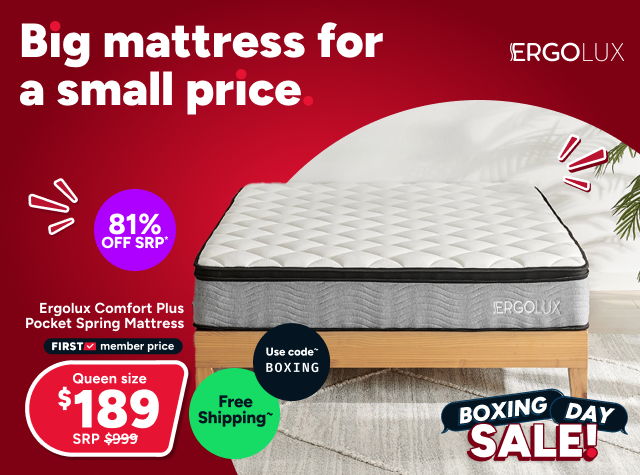 Ergolux Comfort Plus Pocket Spring Mattress (Queen)
