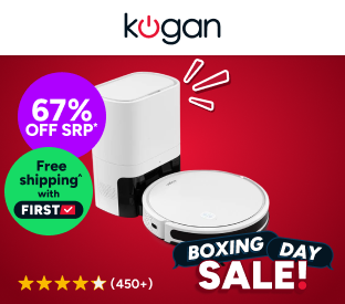 Kogan SmarterHome™ G80 Robot Vacuum Cleaner and Mop with Auto-Empty Dock Product Image