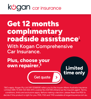 Kogan Car Insurance Boxing Day - 12 months complimentary roadside assistance ‡