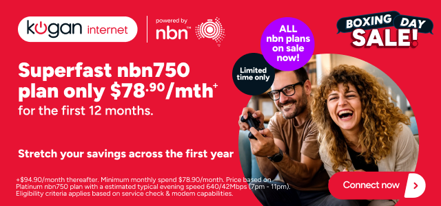 Kogan Internet - nbn750 for $78.90/month for the first 12 months +