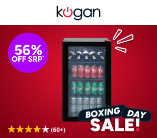 Kogan 93L Glass Door Bar Fridge Product Image