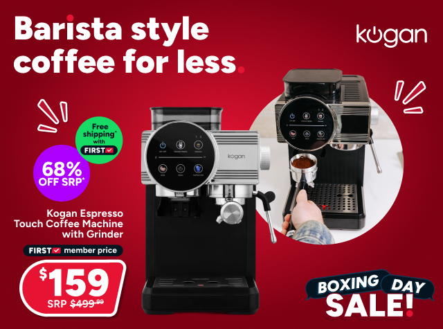 Kogan Espresso Touch Coffee Machine with Grinder