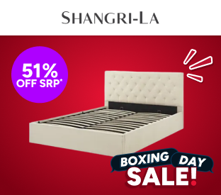 Shangri-La Newport Gas Lift Bed Frame (Natural Beige, Double) Product Image