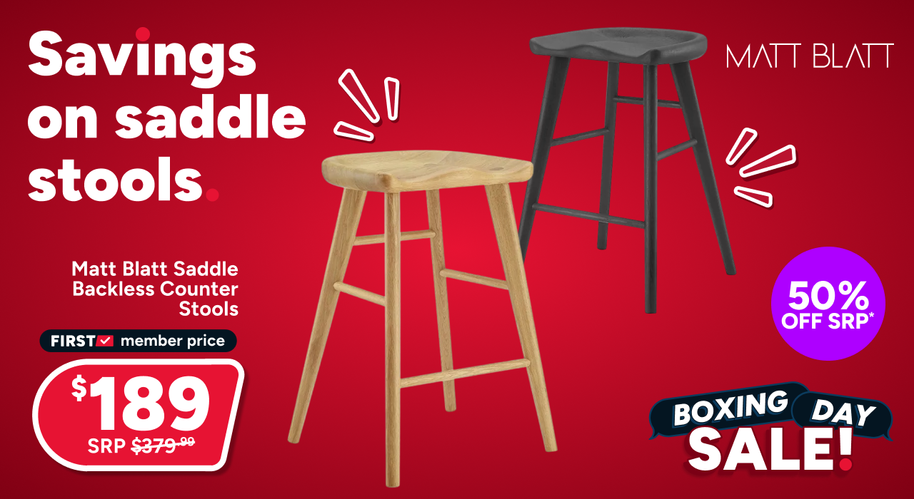 Matt Blatt Saddle Backless Counter Stools