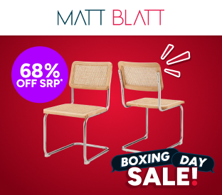 Set of 2 Matt Blatt Marcel Breuer Cesca Dining Chairs Replica (Natural/Rattan) Product Image