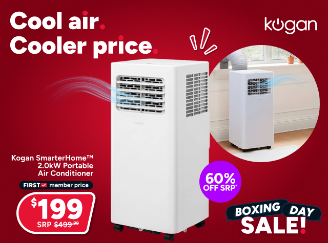Kogan SmarterHome™ 2.0kW Portable Air Conditioner (7,000 BTU)