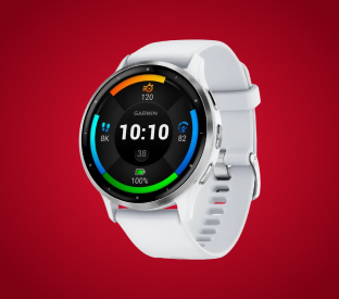 Garmin Venu 3 Smart Sports Watch (Silver with Whitestone Band, 45mm) Product Image