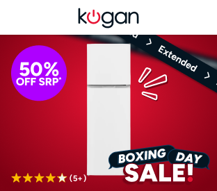 Kogan 247L Top Mount Fridge (White) Product Image