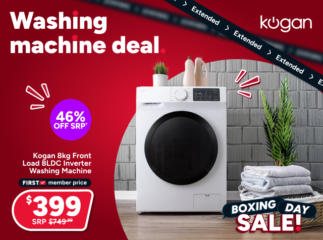 Kogan 8kg Front Load BLDC Inverter Washing Machine 