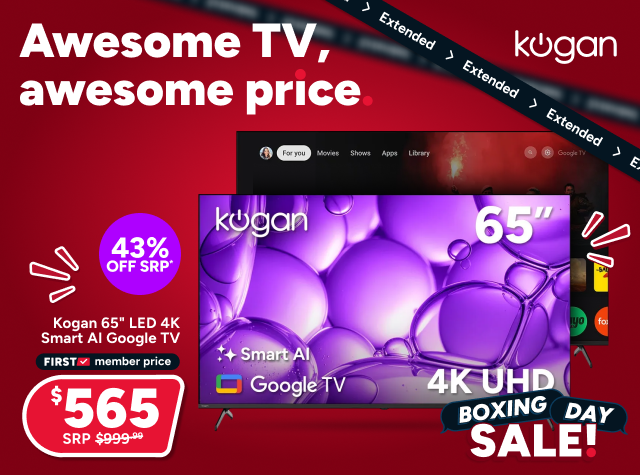 Kogan 65" LED 4K Smart AI Google TV