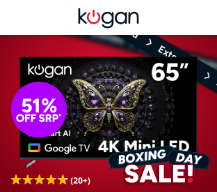 Kogan 65" Mini-LED QLED 4K Smart AI Google TV Product Image