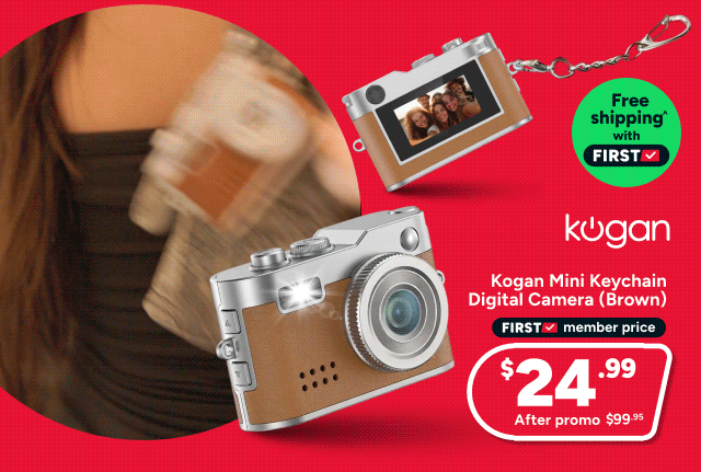 Kogan Mini Keychain Digital Camera (Brown)