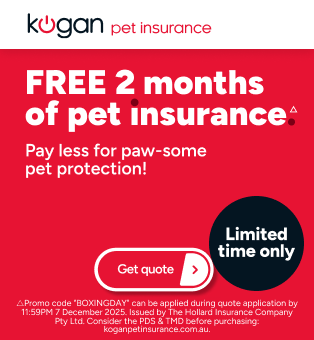Kogan Pet Insurance Boxing Day - 2 Months Free △