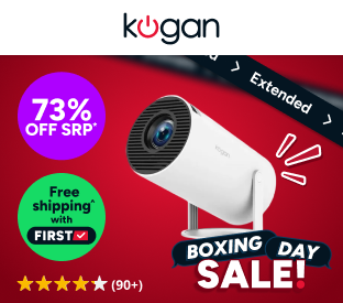 Kogan Freestyle Wi-Fi Projector with 100'' Projector Screen Product Image