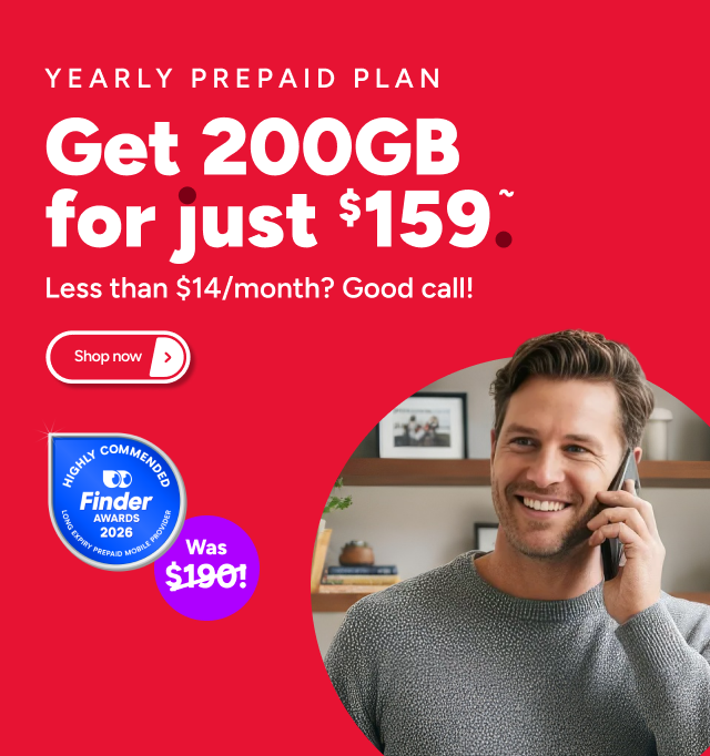 Kogan Mobile - 200GB for $159 ~