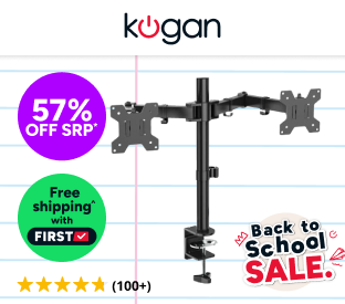 Kogan Articulating Dual Monitor Arm for 17"- 32" Monitors Product Image