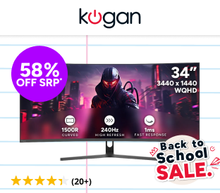 Kogan Infinity 34" Curved Ultrawide WQHD 240Hz 1ms FreeSync Gaming Monitor Product Image