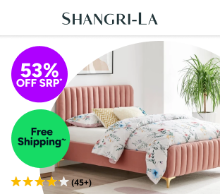 Shangri-La Victoria Bed Frame (Blush Velvet, Double) Product Image