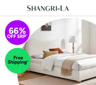 Shangri-La Noma Boucle Bed Frame (Beige, Double) Product Image