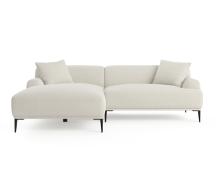 Brosa Seta 4 Seater Sofa with Chaise (Seashell White, Left Chaise) Product Image